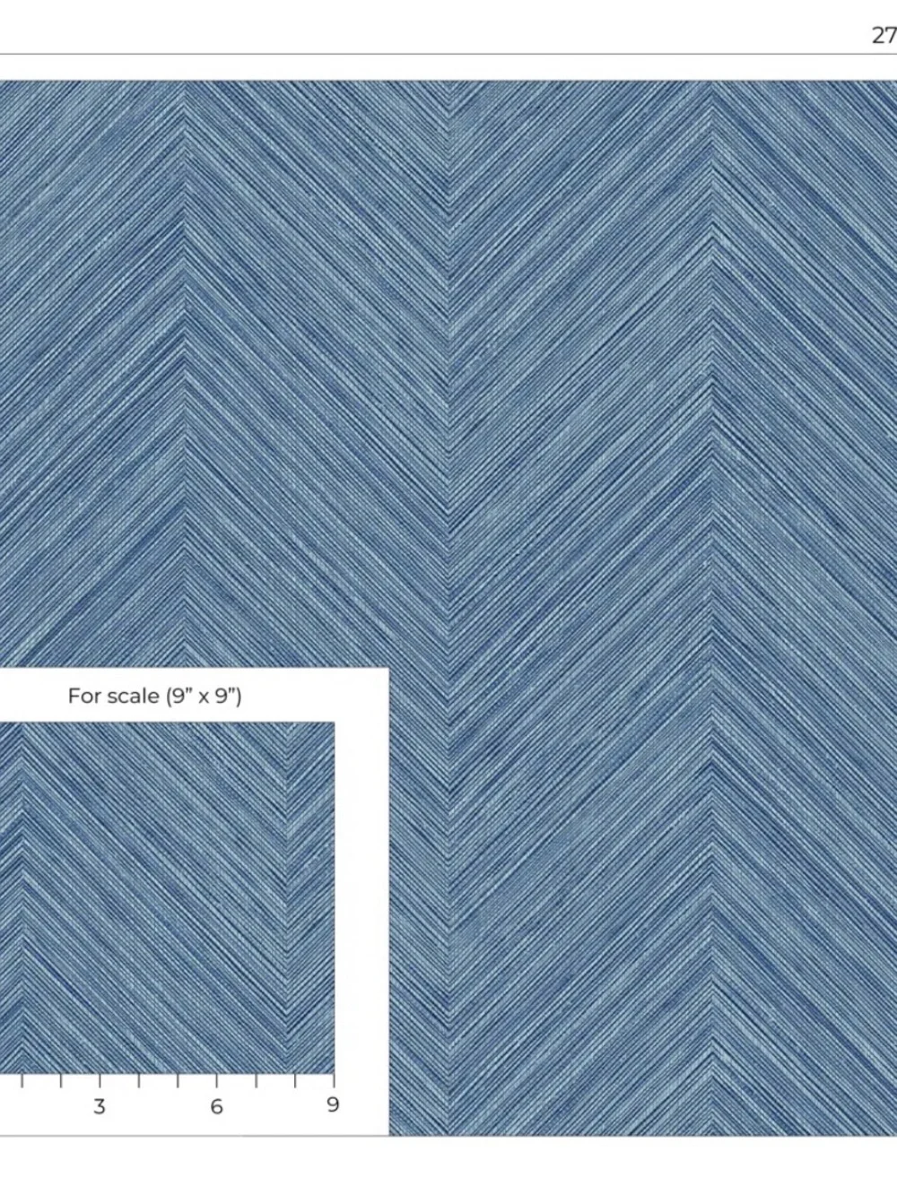 wade logan Blue Chevron Herringbone Texture Wallpaper
